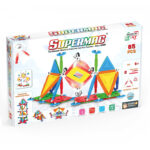 Set de constructie magnetic MULTICOLOR 85 piese Supermag