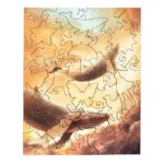Puzzle Mini 40 "Flying Whales" Piecezz - imagine 2