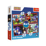 Puzzle - "4in1" - The adventures of Sonic Trefl