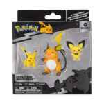 Set 3 Figurine Select Evolution Pichu, Pikachu, Raichu POKEMON JAZWARES