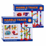 Joc Pista Marble Track mica cu bile in asortiment, 45/50 piese JOHNTOY