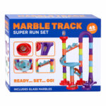 Joc Pista Marble Track mica cu bile in asortiment, 45/50 piese JOHNTOY - imagine 3