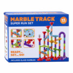 Joc Pista Marble Track mare cu bile, 93 piese JOHNTOY - imagine 3