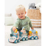 Trenulet didactic cu activitati si cuburi Ecoiffier — изображение 5