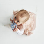 Jucarie dentite mini - Maimuta (albastru) Matchstick Monkey — изображение 5