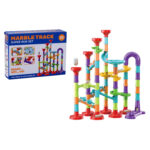 Joc Pista Marble Track mare cu bile, 93 piese JOHNTOY