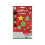 Set creativ de razuit 9 ornamente de Craciun, sabloane si instrument, 26x16 cm GRAFIX - imagine 2