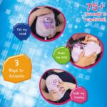 Jucarie pufoasa interactiva Pinguinul Pip Curlimals cu 75 sunete si reactii la atingere si lumini,Curlimals - imagine 5