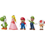 Set 5 Figurine 6,5 cm SUPER MARIO JAKKS - imagine 3