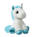 Juacarie plush Unicorn alb/albastru 30 cm Aurora — изображение 4