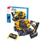 Set de constructie Excavator pe roti cu telecomanda, 353 elem. SLUBAN