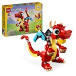 Dragon rosu Creator 3-in-1 LEGO 31145