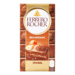 Ciocolata cu lapte si umplutura de nuci si alune tocate Original Ferrero Rocher 90g