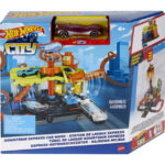 Set de joc City Downtown Express Spalatorie Auto Hot Wheels MATTEL — изображение 5