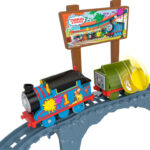Set joc Thomas  and  Friends tren motorizat Livrare vopsea cu baterie Mattel — изображение 2