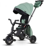 Bicicleta cu 3 roti Nova+ Rubber Exclusive Green -verde Qplay
