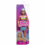 Papusa Barbie Fashionista #218, cu par azuriu MATTEL - imagine 5