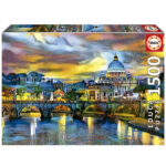 Puzzle - 1500 St. Peter`S Basilica And The St. Angelo Bridge, EDUCA