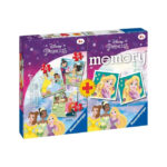 Set 3 puzzle-uri + joc memorie Disney Princess, 25/36/49 piese RAVENSBURGER — изображение 3