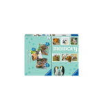 Set 3 puzzle-uri + joc memorie Animale, 25/36/49 piese RAVENSBURGER — изображение 2