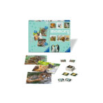 Set 3 puzzle-uri + joc memorie Animale, 25/36/49 piese RAVENSBURGER