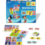 Set 3 puzzle-uri + joc memorie Personaje Disney, 25/36/49 piese RAVENSBURGER — изображение 3
