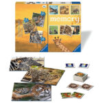 Set 3 puzzle-uri + joc memorie Savana 25/36/49 piese RAVENSBURGER — изображение 2