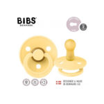 Suzete din latex Bibs Colour (6-18 luni) culoarea Pale Butter Bibs