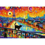 Puzzle Pisica la Paris 1000 piese,Trefl - imagine 2