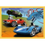 Puzzle 4in1 Hot Wheels,Trefl - imagine 4