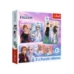 Puzzles 2in1 + memos. DISNEY Frozen 2,Trefl