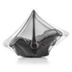 Plasa de insecte pentru scoica si scaun auto bebelusi, protectie tantari, 0+ luni, neagra, Reer — изображение 2