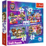 Puzzle 4in1 PAW PATROL Heroes grabeste-te la salvare,Trefl