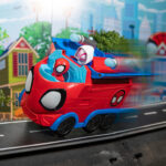 Vehiculul cu figurina Spidey Web Spinning Hauler Spiderman JAZWARES - imagine 2