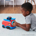 Vehiculul cu figurina Spidey Web Spinning Hauler Spiderman JAZWARES - imagine 3