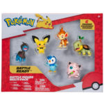 Set 5 figurine Pichu, Deino, Jigglypuff, Turtwig, Piplup, Chimchar Pokemon JAZWARES — изображение 3