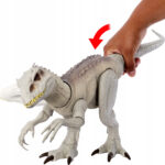 Figurina Dinosaur Jurassic World Dino Trackers -Indominus Rex MATTEL - imagine 3