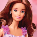 Papusa Barbie de colectie Birthday Wishes in rochie liliac MATTEL - imagine 2