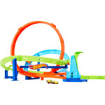 Set de joc Hot Wheels Bucla De Actiune Cyclone Challenge Mattel