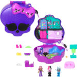 Set de joc Polly Pocket Monster High Compact Cu 3 Micro Papusi si 10 Accesorii MATTEL