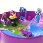 Set de joc Polly Pocket Monster High Compact Cu 3 Micro Papusi si 10 Accesorii MATTEL - imagine 3