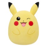 Jucarie de plus Winking Pikachu, 25 cm, W3 SQUISHMALLOWS JAZWARES