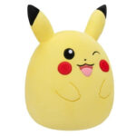 Jucarie de plus Winking Pikachu, 25 cm, W3 SQUISHMALLOWS JAZWARES — изображение 2