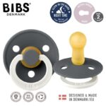 Suzete din latex Bibs Colour 6-18 luni culoarea Iron Night Bibs