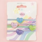 Set elastice pentru par Heartful 4 buc. Precious NICE — изображение 2