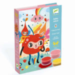 Set de creat tablouri cu nisip Priviri vesele Djeco