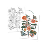 Mapa cu 3 postere de colorat Natura Djeco - imagine 2