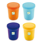 Plastilina 4 Culori (orange,albastru,galben,violet) Djeco — изображение 2