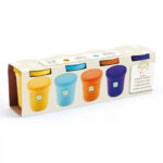 Plastilina 4 Culori (orange,albastru,galben,violet) Djeco
