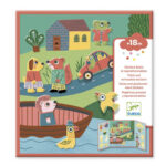 Planse cu abtibilduri repozitionabile Invatam ce facem in natura Djeco